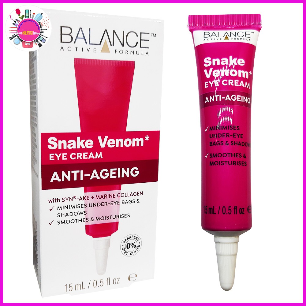 KEM DƯỠNG MẮT NỌC RẮN BALANCE ACTIVE FORMULA SNAKE VENOM EYE CREAM