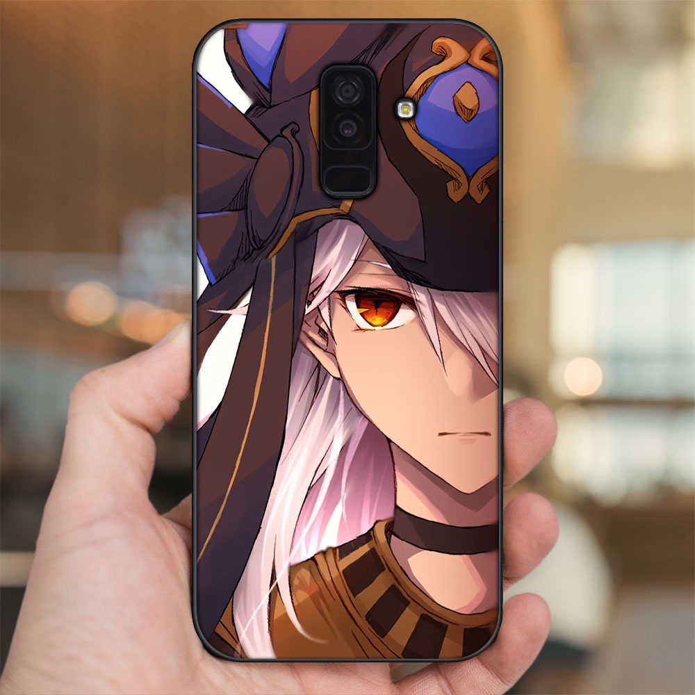 Ốp lưng Samsung A6 Plus viền đen in hình Cyno Genshin Impact