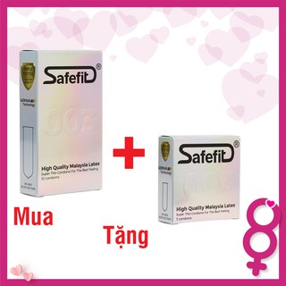 Bao cao su safefit siêu mỏng 003 + tặng bao cao su safefit siêu mỏng 003