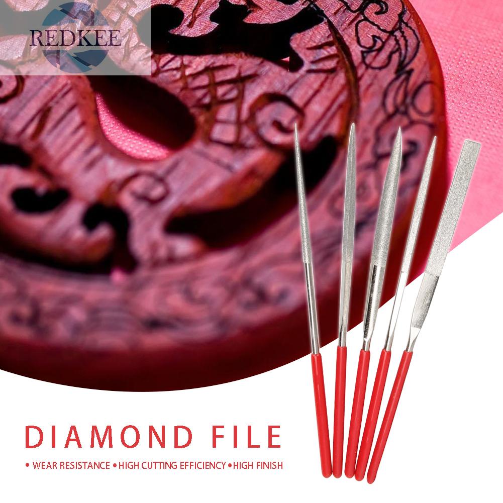 Bộ 5 cây dũa đánh bóng đồ gỗ / kính / kim loại chất lượng