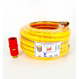 DÂY RỬA XE ÁP LỰC - BỐ NỈ LION 10 MÉT + TẶNG 1 ĐẦU BÉC XỊT MỎ VỊT