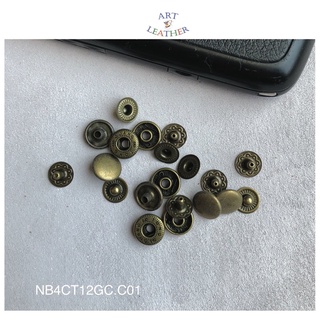 Combo 5 bộ nút bấm size 12 giả cổ