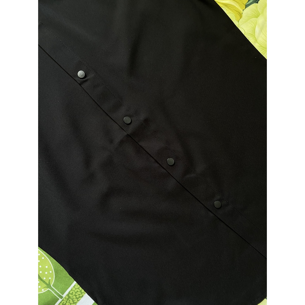 Áo Sơ Mi tay ngắn Đen Trắng Nam Nút Bấm Co Giãn Form Body Vải Siêu Chất Siêu Đẹp Size M->5xl cho 40 đến 75kg