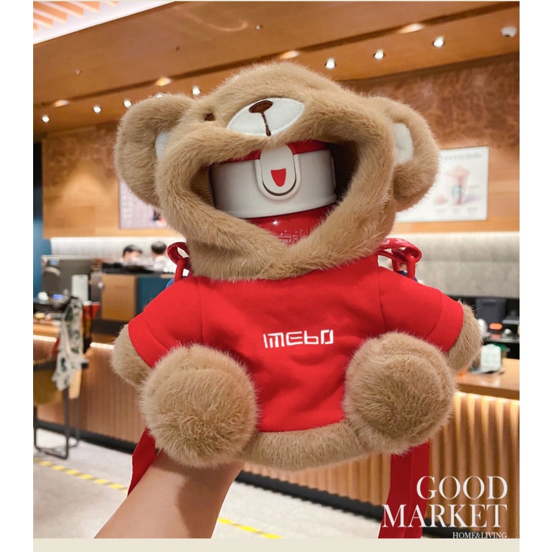 Bộ Bình Nước Giữ Nhiệt Bằng Thép Không Gỉ 316 Dễ Thương Dung Tích 450ML