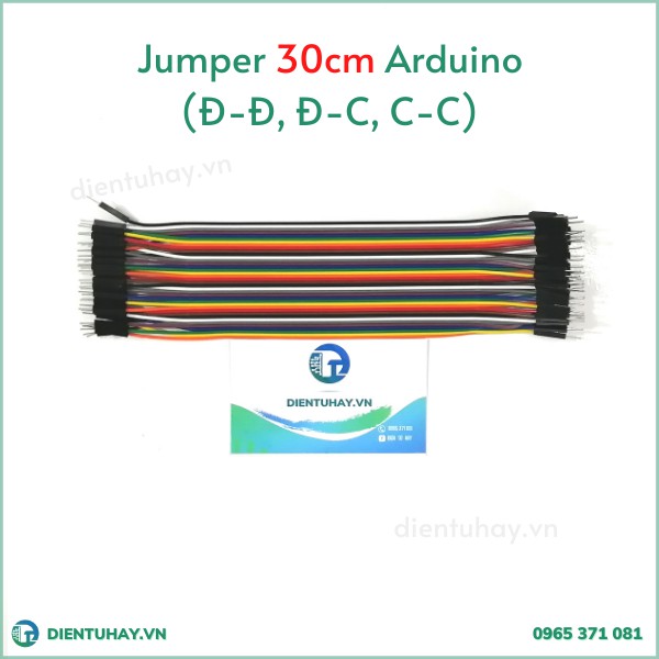 Dây Jumper 30cm cắm breadboard cho Arduino 40 cái