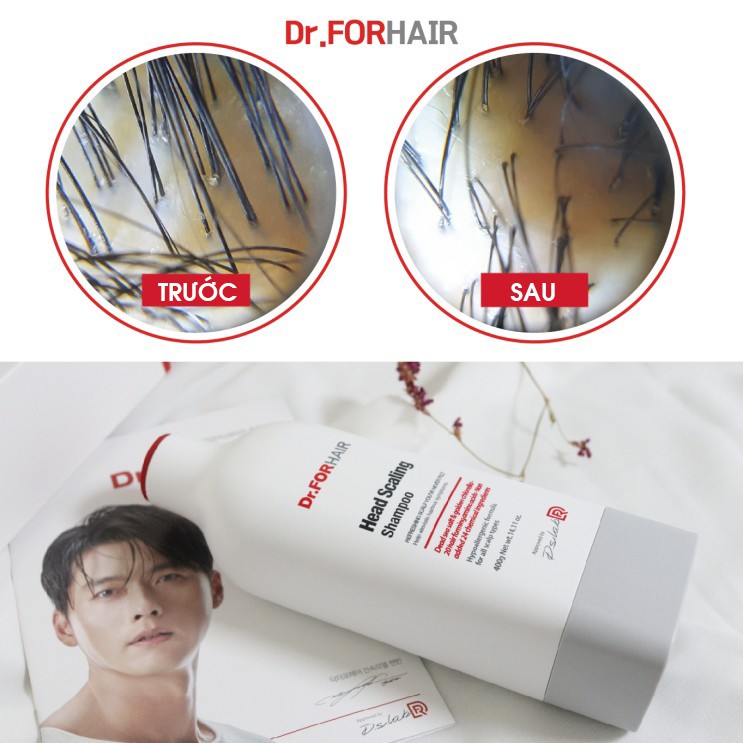 Dầu gội dưỡng tóc, nuôi dưỡng da đầu, giảm rụng tóc, cải thiện tóc bạc sớm Dr. FORHAIR Head Scaling Shampoo 3 in 1