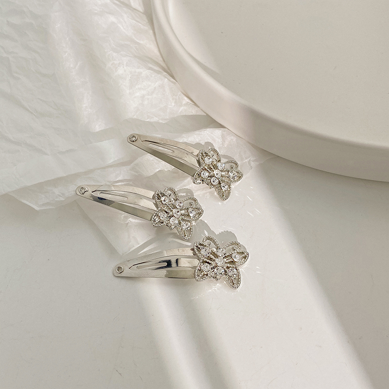 Kẹp tóc hình bướm đính đá phong cách Mori dễ phối đồ 22603 cho nữ mang đi chơi