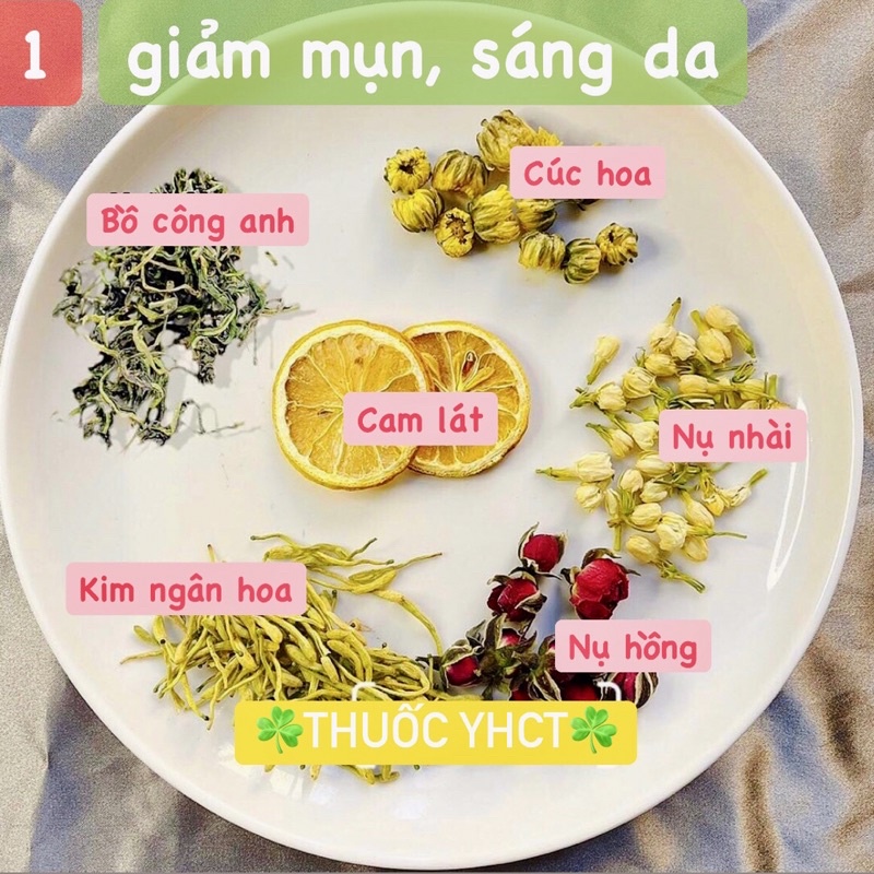 Trà sáng da, giảm mụn, thanh nhiệt thơm miệng Việt Nguyên