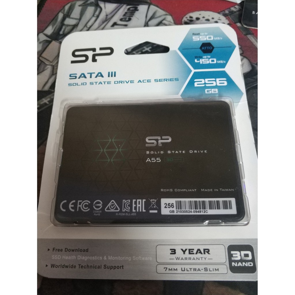 Ổ cứng SSD Silicon Power SATA III 256GB A55 2.5" | Bảo hành 36 Tháng | BigBuy360 - bigbuy360.vn