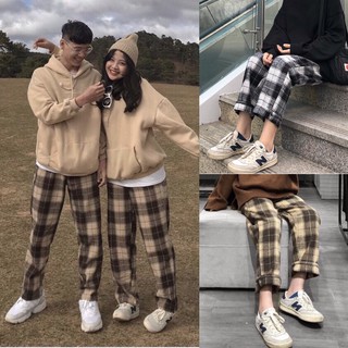 Quần baggy caro unisex Caro Suông ullzang NAM NỮ💗💚