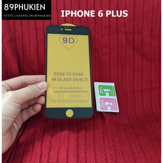 Dán cường lực phủ màn hình Iphone 6 Plus Black