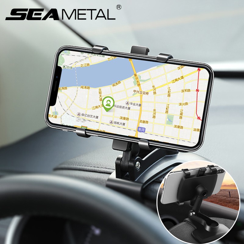 Giá đỡ điện thoại gắn trên ô tô Bảng điều khiển xe ô tô / kính chiếu hậu tiện dụng