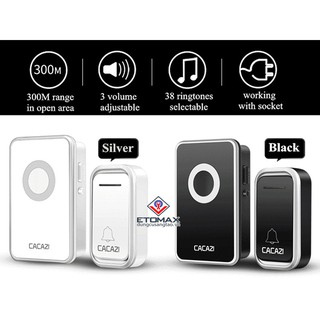 CHUÔNG CỬA KHÔNG DÂY CACAZI V2