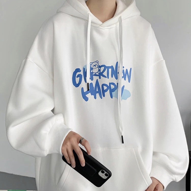 Áo Hoodie Dáng Rộng Phong Cách Thời Trang Hong Kong Cho Nam Giới