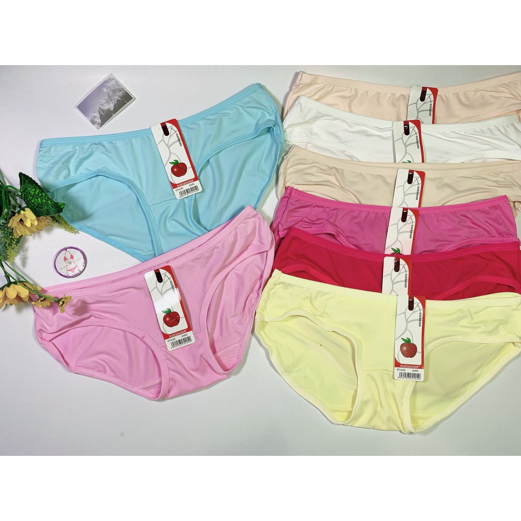 Set 10 quần lót nữ cotton 9310 thấm hút tốt mồ hôi size&lt;55kg
