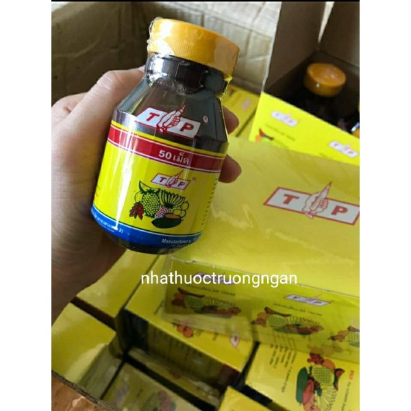 Vitamin TP ( 9 vitamin TP trái cây ) Thái Lan hộp 50 viên đỏ