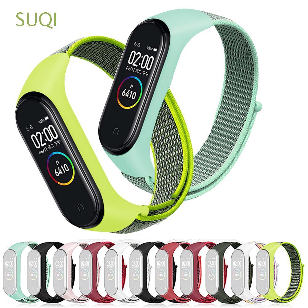 Dây Đeo Bằng Nylon Thay Thế Cho Đồng Hồ Thông Minh Suqi Xiaomi Mi Band 3 4