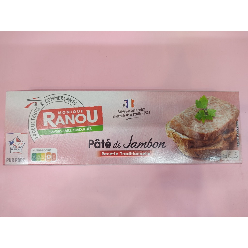 Pate Pháp Monique Ranou 3x75g (225g)