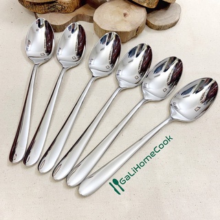 Thìa inox 304 BOUSCOES xuất Đức [GIÁ SỐC] ăn cơm, ăn cháo phong cách Châu Âu cao cấp | GaliHomecook Spoon BOU-1