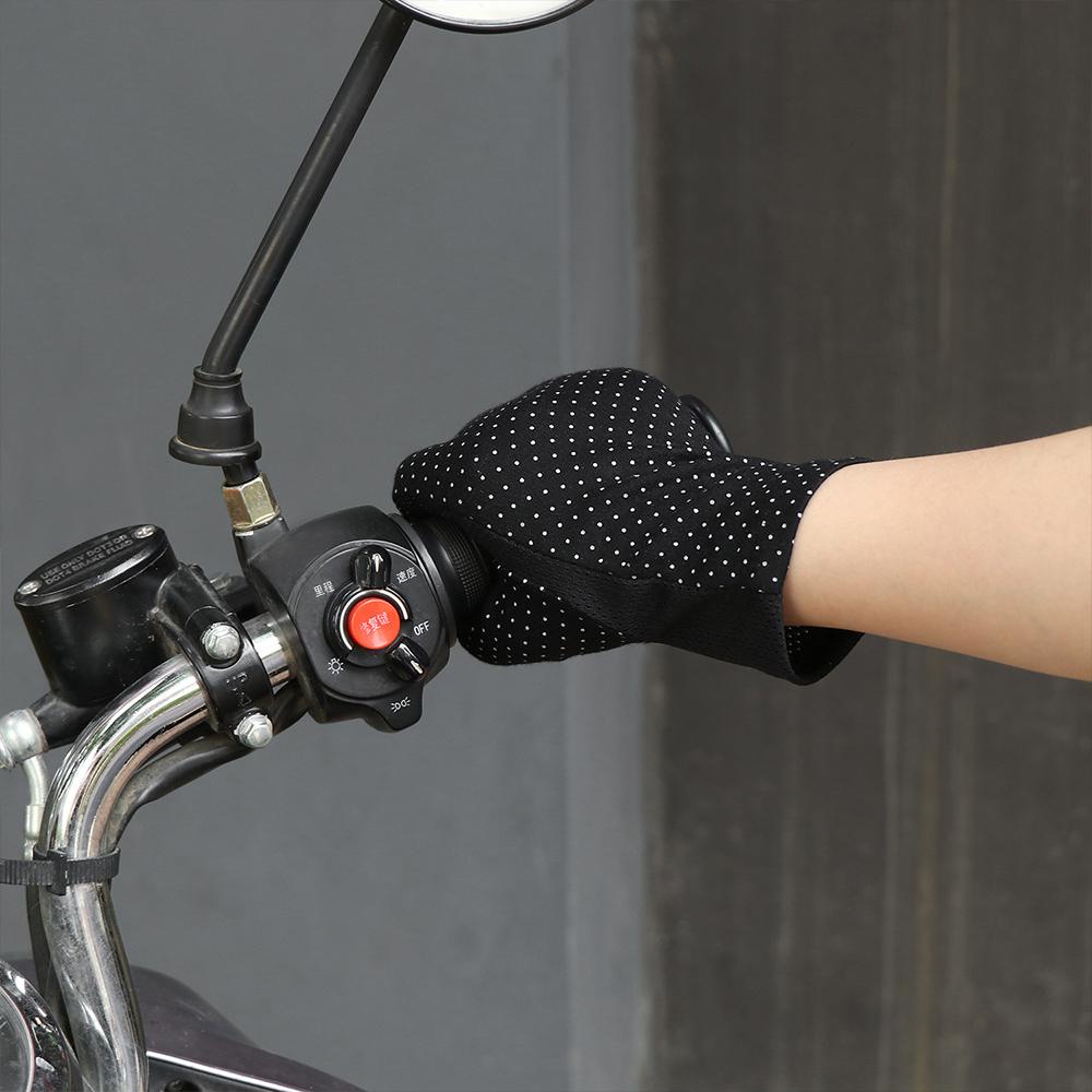1 / 4 Đôi Găng Tay Lái Xe Hở Ngón Chống Tia UV Sự Bảo Vệ