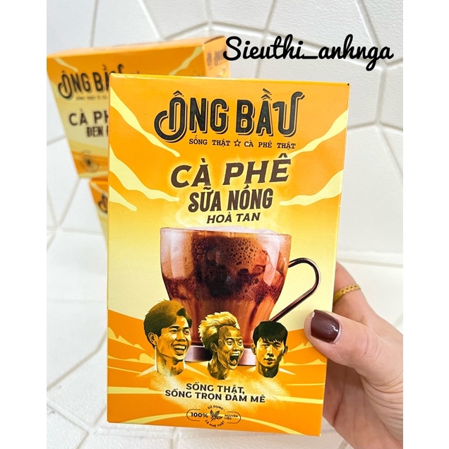 Cà Phê Sữa Đá Ông Bầu Hộp Vàng 240g