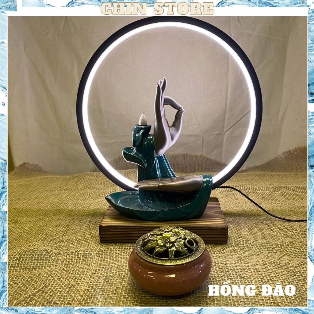 Lư xông trầm, đốt trầm Bát Tràng cao cấp men rạn ngọc bóng , nắp mạ đồng họa tiết nhiều mẫu