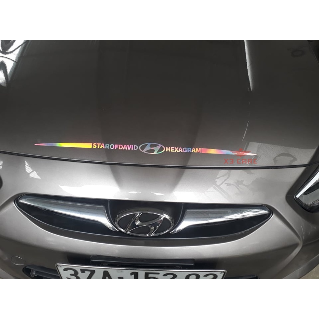 Decal Laser Nhỏ Trang Trí Xe Hơi - Miếng Dán Phản Quang Nhiều Màu - Đầy Đủ LOGO Hãng Xe