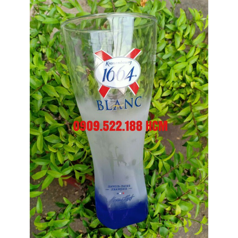 Ly thuỷ tinh uống bia hiệu Kronenbourg 1664 blanc