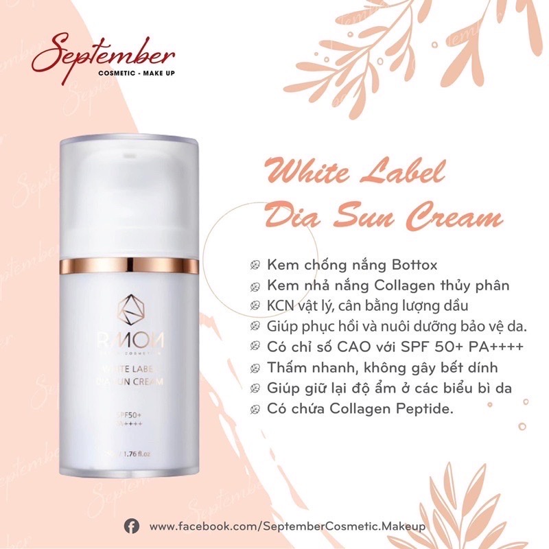Kem Chống Nắng Btox Rmon White Label Dia Sun Cream
