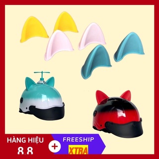 Tai Mèo Gắn Mũ Bảo Hiểm Cute_Nhiều Màu_Chất Liệu Nhựa PTU Cứng Cáp_Cute Shop