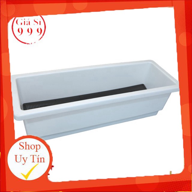 Bán Chậu nhựa thông minh trồng rau, trồng hoa, hình chữ nhật 48x20x16cm công ty và chính hãng