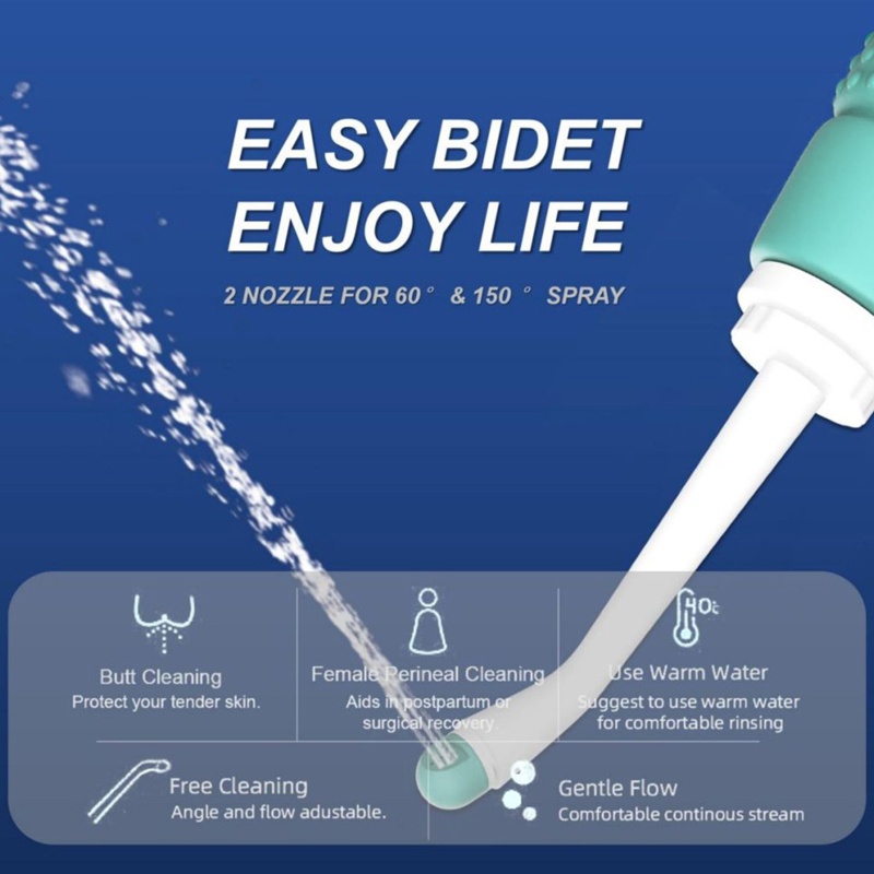 1 Bộ Vòi Xịt Nước Vệ Sinh Cầm Tay Dạng Nhấn Tiện Dụng