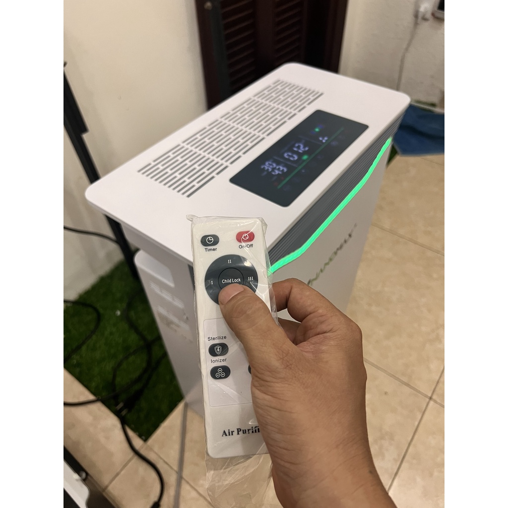 Máy Lọc Không Khí NANOMAX A-01, Bộ Lọc HEPA 4 Lớp Lọc Bụi Mịn, Màn Hình Cảm Ứng Tích Hợp Điện Thoại Thông Minh