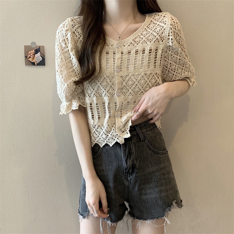 Áo Sơ Mi Ngắn Tay Thiết Kế Mới Thời Trang Mùa Hè Theo Phong Cách Phương Tây Cho Nữ