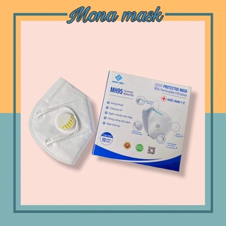 Khẩu trang n95 5 lớp có van kháng khuẩn lọc bụi siêu mịn -Mona store