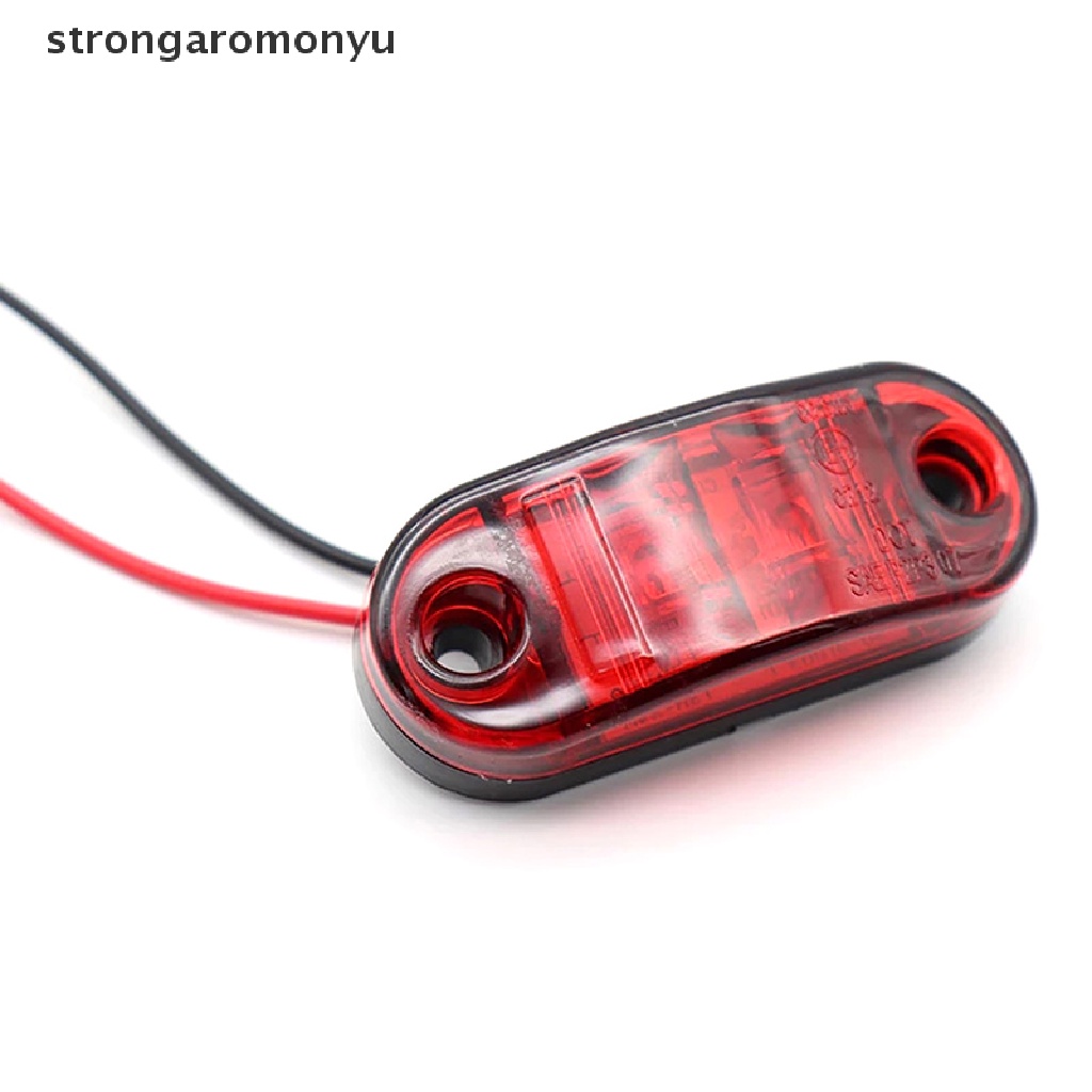 Đèn LED cảnh báo hình oval 12V 24V gắn hông xe tải