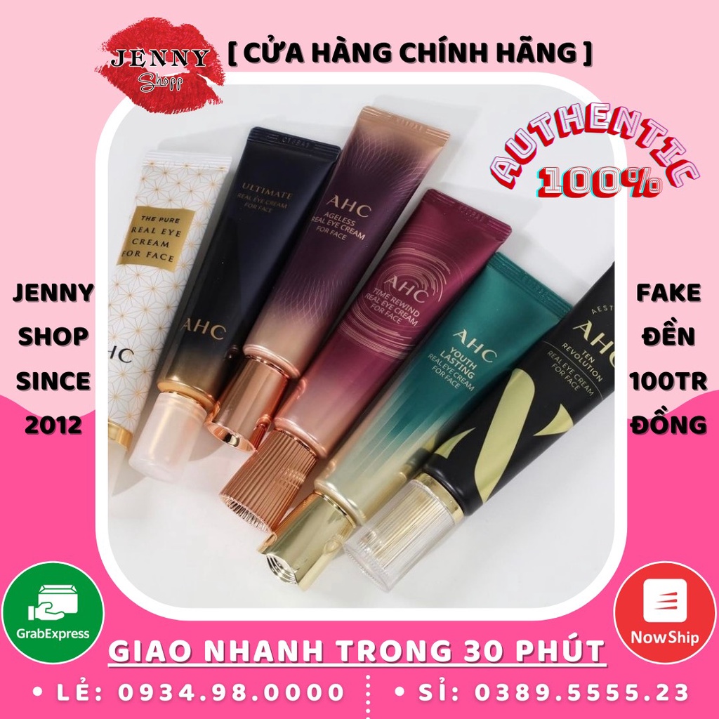 Kem Dưỡng Mắt AHC Youth Lasting Real Eye Cream For Face Bản Mới 2021