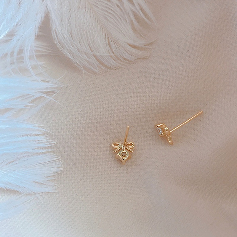 Khuyên Tai Đính Đá Zircon Đơn Giản Thời Trang Mới Cho Nữ