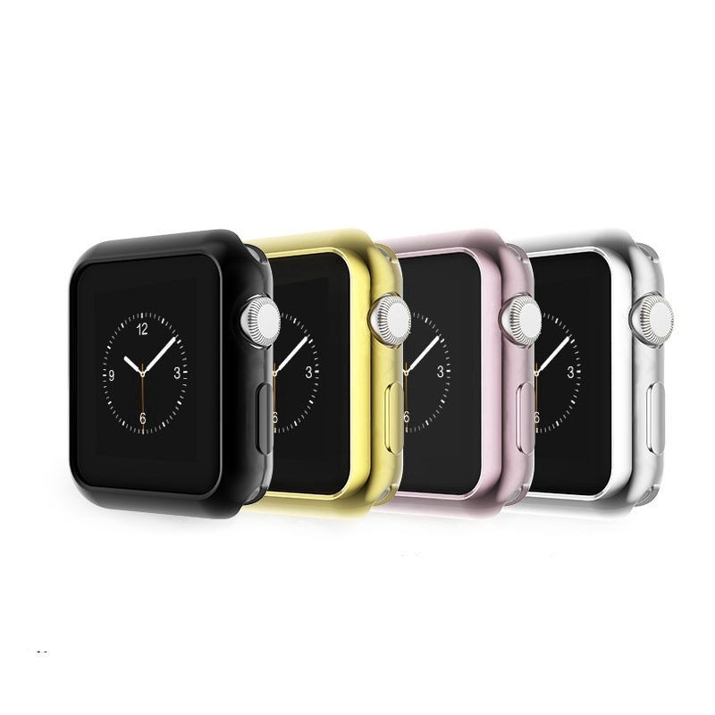 Thích hợp cho iWatch series 5 4 3 2 1 Vỏ bảo vệ TPU Đồng hồ thông minh Apple 38 40 42 44mm khung bảo vệ chống rơi