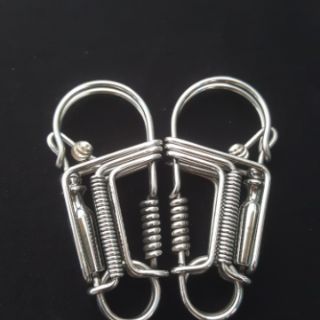Móc khóa uốn thủ công full inox