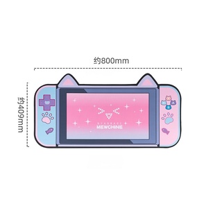 Miếng lót chuột chơi game cỡ lớn thiết kế tai mèo chống thấm nước dễ thương