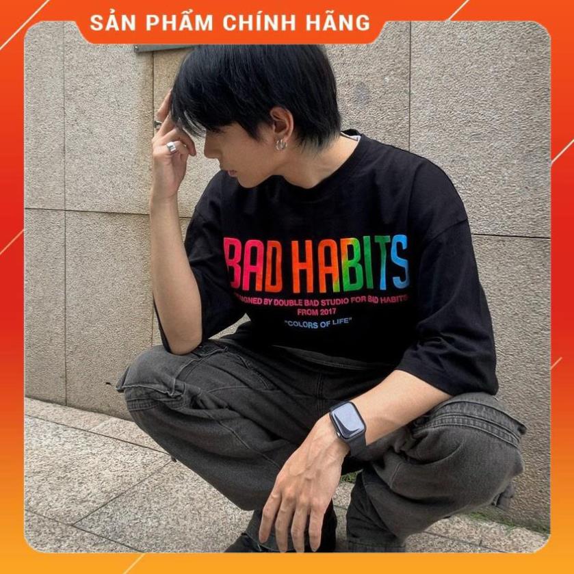 Tee BAD HABITS COLORFUL Chính Hãng Unisex , Áo Thun Local Brand Bad Rabbit 7 Màu Sắc Real 100% Cotton fCat STORE UNISEX