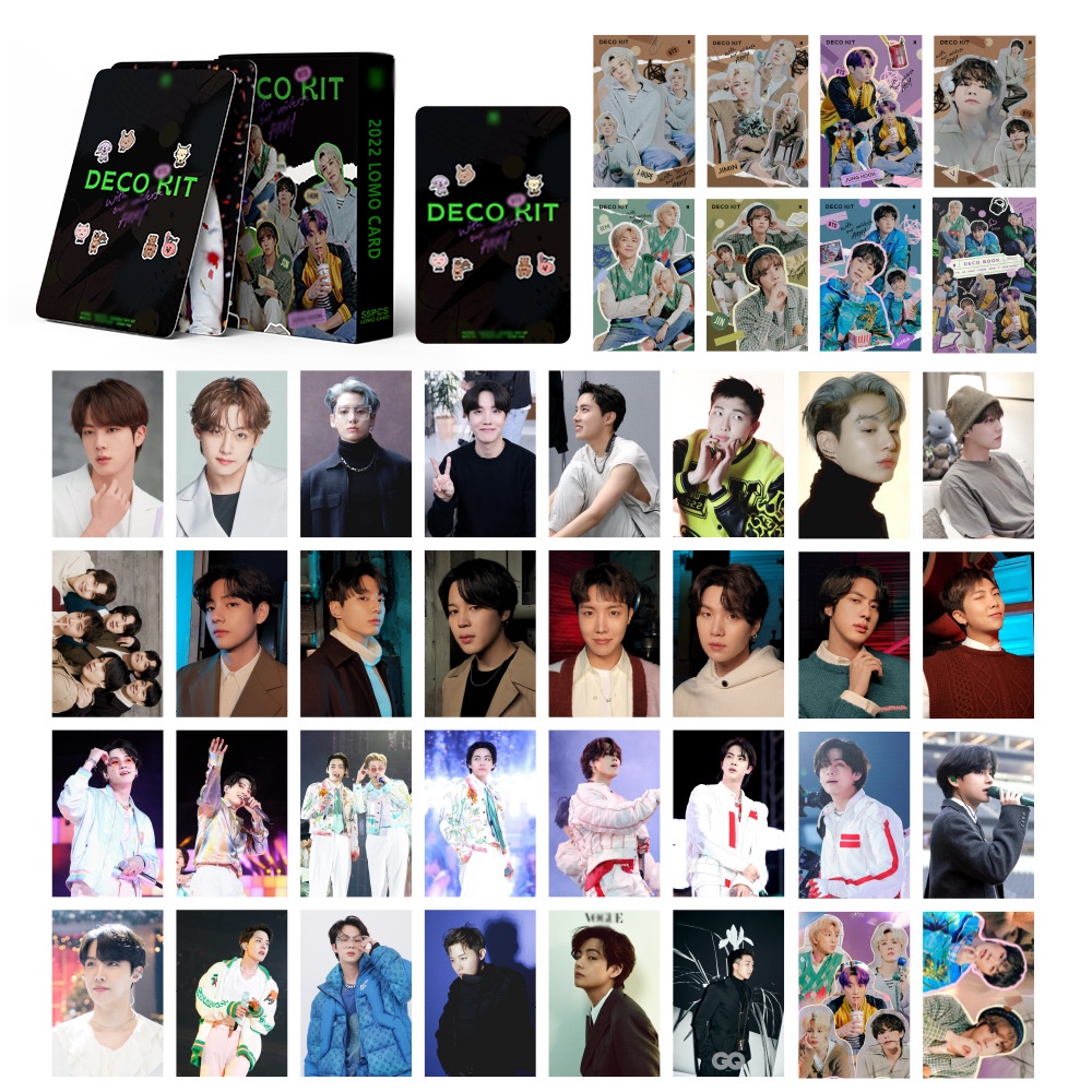 54 Thẻ Ảnh HD Hình Nhóm Nhạc Kpop BTS