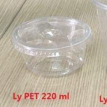 50 ly PET 220ml nắp cầu, nắp bằng, nhựa đựng kem, chè cà phê, trà sữa mang về - Plastic cup take away 8oz