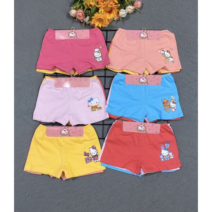 Combo 3 quần chip lót đùi kitty pony elsa bé gái cotton hàng Việt Nam size 110 - 200 (10-40kg)