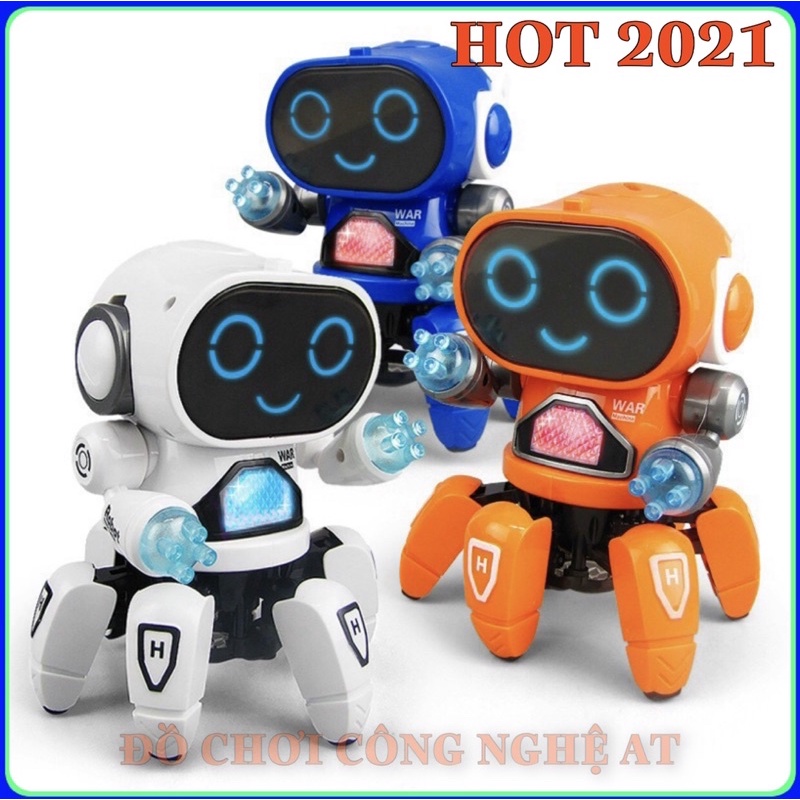 ROBOT ĐỒ CHƠI,ROBOT NHẢY NHÓT CÓ NHẠC,PHÁT SÁNG CỰC HOT CHO BÉ YÊU