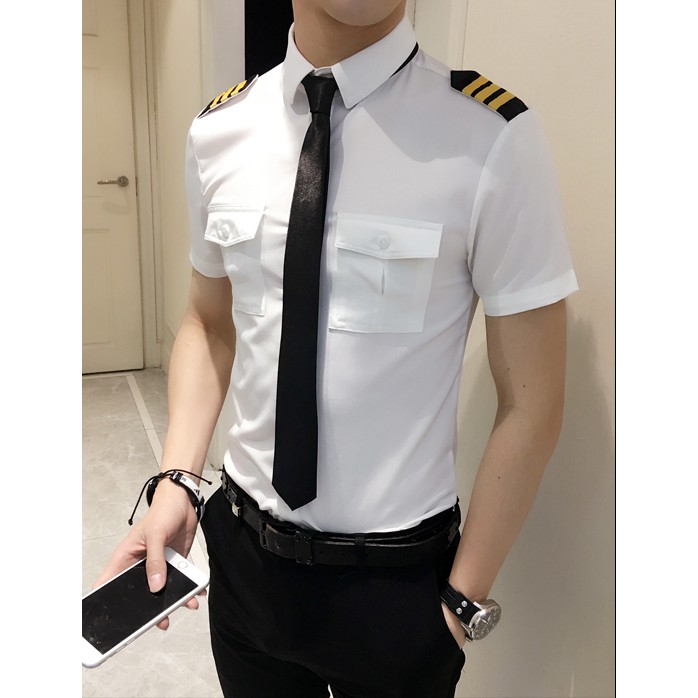 Áo sơ mi nam quân hàm - SM88