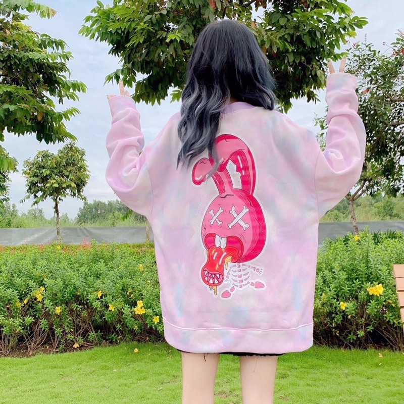 Áo khoác nỉ / Cardigan 3d / cardigan loang rabbit