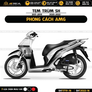 Tem trùm sh thiết kế amg | sht-16 | decal dán xe sh 2017 - 2019 - 2020 - 2021 - 2022 chống nước, bền màu