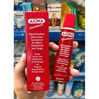 Kem đánh răng AJONA tuýp 25ml loại bỏ cao và chống viêm lợi